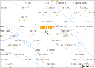 map of Gîşteşti