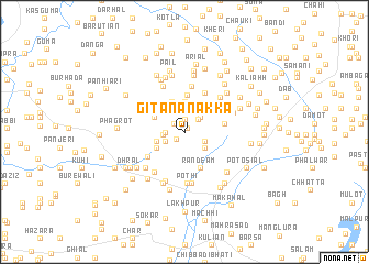 map of Gīta na Nakka