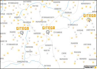 map of Gitega