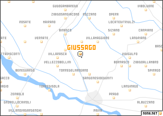 map of Giussago