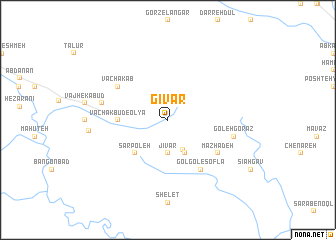 map of Gīvar