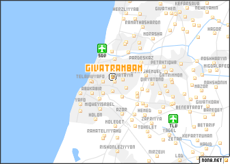 map of Giv‘at Rambam