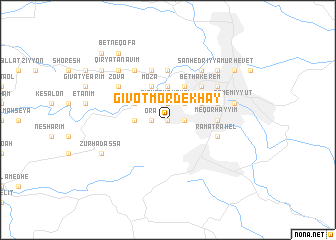 map of Giv‘ot Mordekhay