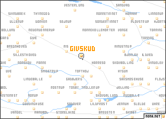 map of Givskud