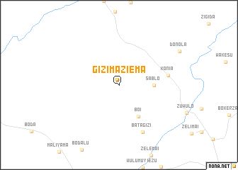 map of Gizima-Ziema