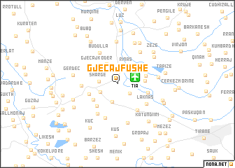 map of Gjeçaj-Fushë