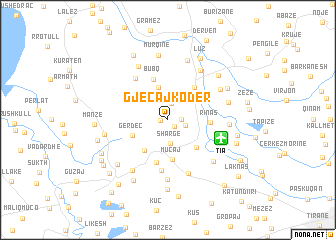 map of (( Gjeçaj-Kodër ))