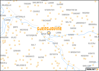 map of Gjergjovinë