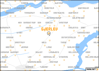 map of Gjerlev