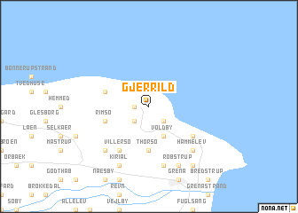 map of Gjerrild