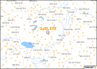 map of Gjolenë