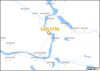 map of Gjølstad