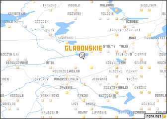 map of Głąbowskie