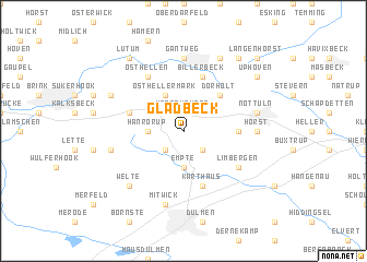 map of Gladbeck