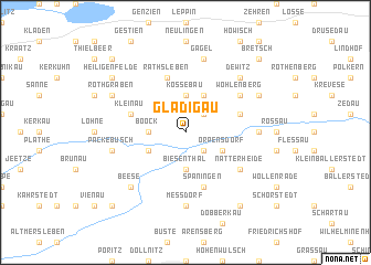 map of Gladigau