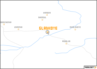 map of Gladkoye