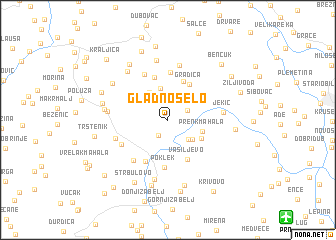 map of Gladno Selo