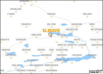 map of Gladovo