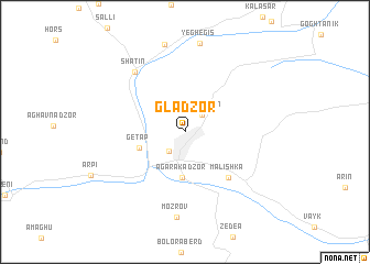 map of Gladzor