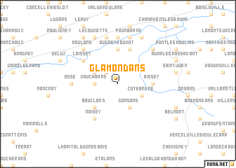 map of Glamondans