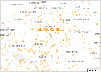 map of Glasers Hill