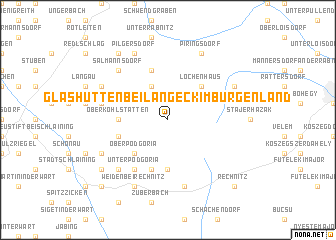 map of Glashütten bei Langeck im Burgenland