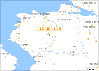 map of Glasmullan