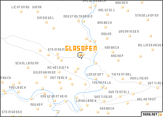 map of Glasofen