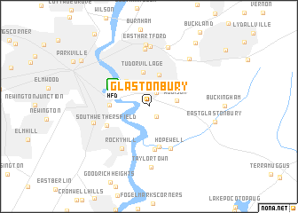 map of Glastonbury