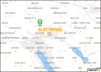 map of Glattbrugg