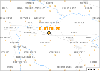 map of Glattburg