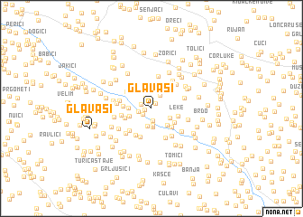 map of Glavaši