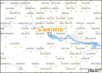 map of Glavatartsi