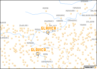 map of Glavica