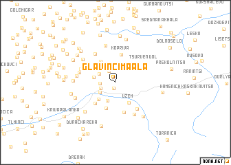 map of Glavinci Maala