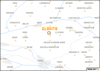 map of Glaviţa