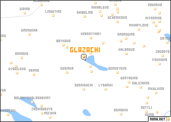 map of Glazachi