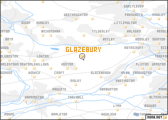 map of Glazebury