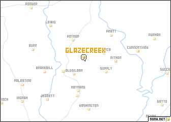 map of Glaze Creek