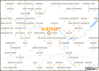 map of Głażewo