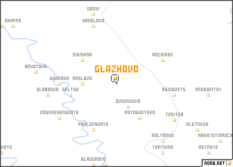 map of Glazhovo