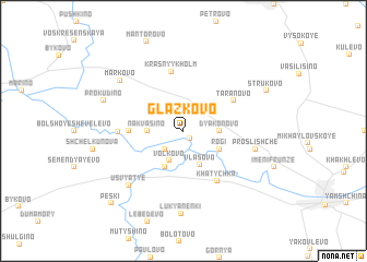 map of Glazkovo