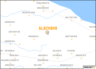 map of Glazkovo