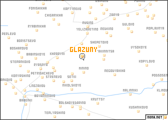 map of Glazuny