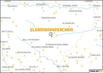 map of Gleann an Phréacháin