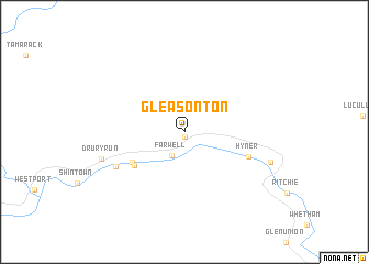 map of Gleasonton