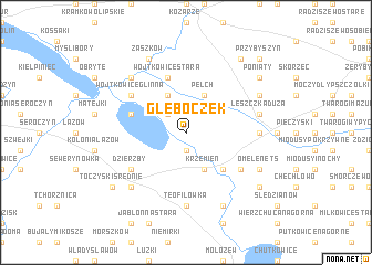 map of Głęboczek