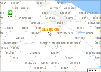 map of Głębokie