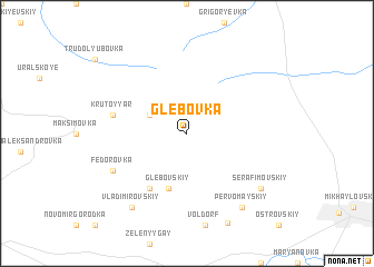 map of Glebovka