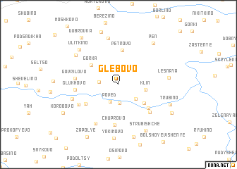 map of Glebovo